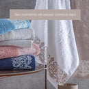 Toalha Banhão Jacquard Medalhão 80cm x 1,50m