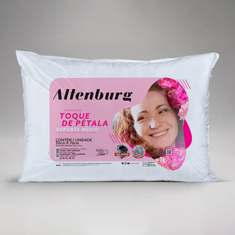 Travesseiro Toque de Pétalas Altenburg 50cm x 70cm