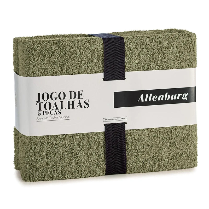 Jogo de Toalhas 5 peças Altenburg Tóquio (2 Banho, 2 Rosto, 1 Piso)