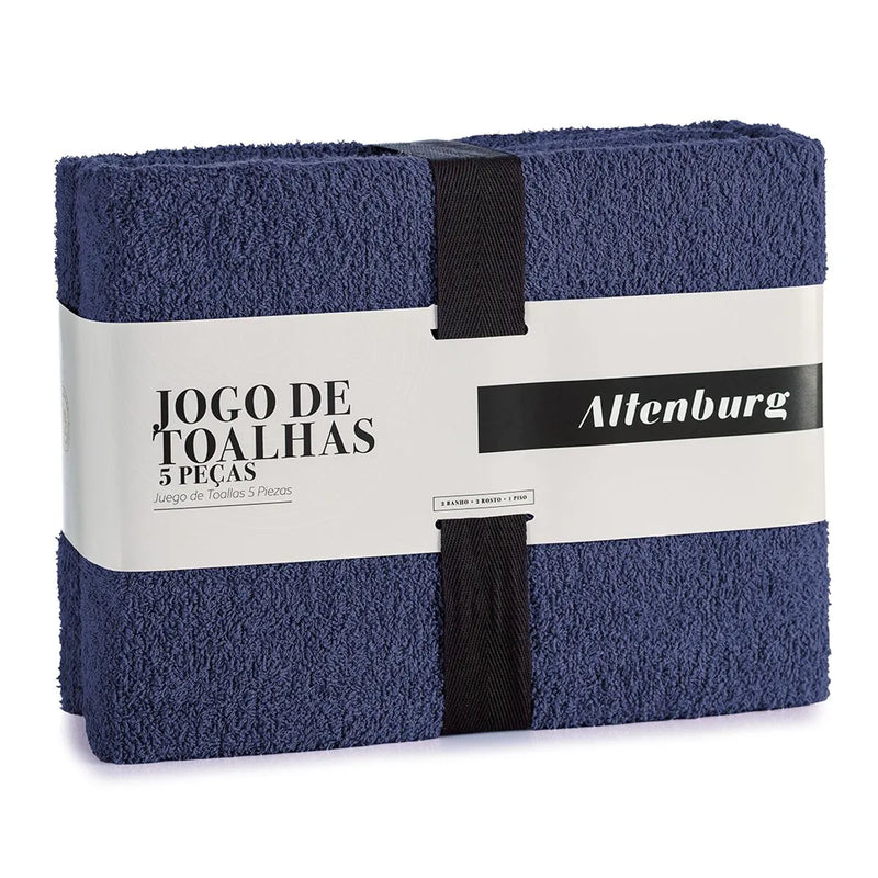 Jogo de Toalhas 5 peças Altenburg Tóquio (2 Banho, 2 Rosto, 1 Piso)