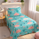 Jogo de Cama Corttex Studio Mix Solteiro 180 Fios