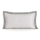 Super fronha avulsa 600 fios Cetim Pariolli Branco/Platino  50cm x 90cm