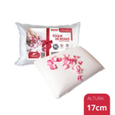 Travesseiro Toque de Rosas Fibrasca Plumax Lavável 50 x 70 cm