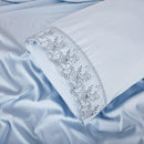 Jogo de Cama Queen Bordado Inglês Toque de Algodão