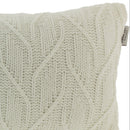Almofada Rinzeira Kacyumara Tricô Laguna Branco 30x50cm
