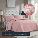 Colcha Corttex Romantic 200 Fios Casal Bordado Inglês