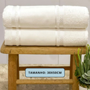 Kit 10 Toalha Lavabo Cristine Teka 30x50cm Barra para Pintar ou Bordar