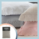 Par de Porta-travesseiro Serena Corttex 50x70cm Bordado Inglês 300 Fios