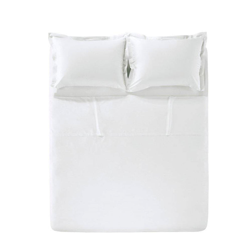 Jogo de Cama Karsten Liss 100% algodão 180 Fios Percal Casal - Gelo