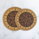 Kit 2 Peças Descanso de Panela com Base Emborrachada Kacyumara 18cm e 20cm