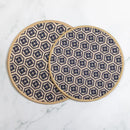 Kit 2 Peças Descanso de Panela com Base Emborrachada Kacyumara 18cm e 20cm