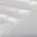 Jogo de cama King 300 fios Cetim Romana Branco