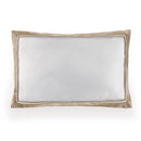 Almofada 300 fios Cetim Valestro Branco/Nocciola