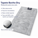 Tapete Dry Ultra Absorvente 50x70 Antiderrapante Toque Macio