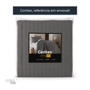 Colcha Belton Solteiro Cinza Corttex 300 fios 1,60 x 2,40