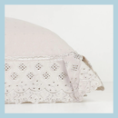 Par de Porta-travesseiro Serena Corttex 50x70cm Bordado Inglês 300 Fios