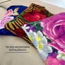Kit Mantas Casal Microfibra Estampada Corttex
