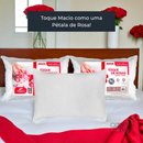 Travesseiro Toque de Rosas Fibrasca Plumax Lavável 50 x 70 cm