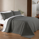 Colcha Belton Solteiro Cinza Corttex 300 fios 1,60 x 2,40