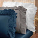 Jogo de Lençol King 300 fios Bordados em Cetim 100% Algodão