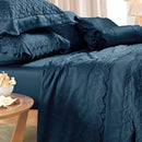 Jogo de Lençol Casal  Bordados em Cetim 300 fios