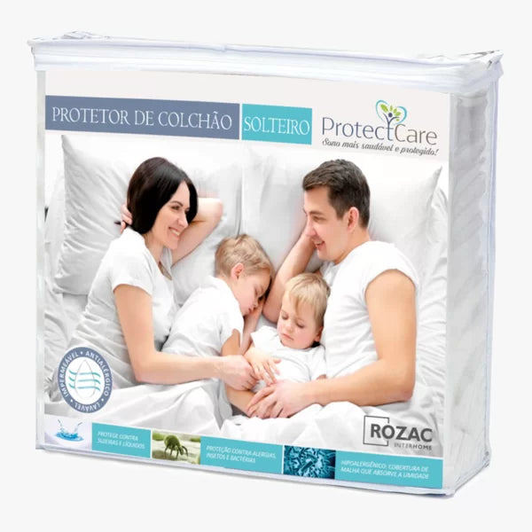 Protetor de Colchão King Protect Care Rozac Impermeável Antiácaro