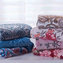 Kit Mantas Casal Microfibra Estampada Corttex