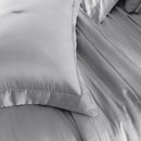 Colcha Super King Kacyumara Bali Bambu 400 Fios 100% Viscose de Bambu Prata