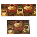 Jogo de Tapete Cozinha Corttex Attuale Bistro