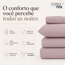 Jogo de Cama Solteiro c/ Elástico Altenburg Malha Fio Penteado