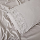 Jogo de Cama Casal Bordado Inglês Toque de Algodão