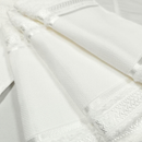 Kit 10 Toalha Lavabo Cristine Teka 30x50cm Barra para Pintar ou Bordar