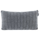 Almofada Rinzeira Kacyumara Tricô Treliça Prata 30x50cm
