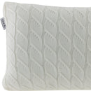 Almofada Rinzeira Kacyumara Vivat Tricô 100% Algodão Off-White 30x50cm
