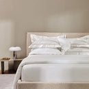 Almofada Rinzeira Trussardi Frezzano 300 Fios Cetim 100% Algodão Branco Legno 30x40cm