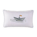 Almofada Rinzeira Trussardi Marinai 300 Fios Cetim 100% Algodão Egípcio Branco 30x50cm