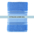 Kit 10 Toalha Lavabo Cristine Teka 30x50cm Barra para Pintar ou Bordar