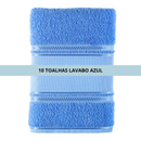 Kit 10 Toalha Lavabo Cristine Teka 30x50cm Barra para Pintar ou Bordar