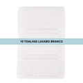 Kit 10 Toalha Lavabo Cristine Teka 30x50cm Barra para Pintar ou Bordar