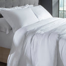 Capa de Duvet Kacyumara Satinee Branco Queen 300 Fios Percal