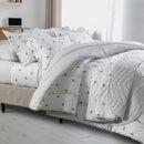 Cobreleito Solteiro Kacyumara Vintage 200 Fios Tenis com 1 Porta Travesseiro 1,80m x 2,40m