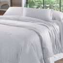 Colcha Super King Kacyumara Bali Bambu 400 Fios 100% Viscose de Bambu Branco