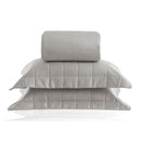 Colcha Satinee Square King Cor Bege 100% Algodão