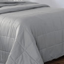 Colcha Satinee Square Queen Cor Prata 100% Algodão
