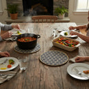 Kit 2 Peças Descanso de Panela com Base Emborrachada Kacyumara 18cm e 20cm