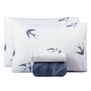 Jogo de lençol 200 Fios 4 peças  Estampado - Voe Alto