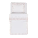 Edredom Trussardi Olivia Baby Branco e Soft Nude – 1,10 x 1,60m