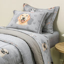 Edredom Karsten Dog Estampado Solteiro 1,80m x 2,50m