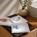 Toalha de Lavabo Trussardi Fiore 100% Linho Branco 30x50cm