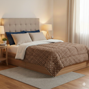 Coberdrom Queen Petit Poá Dupla Face com Sherpa